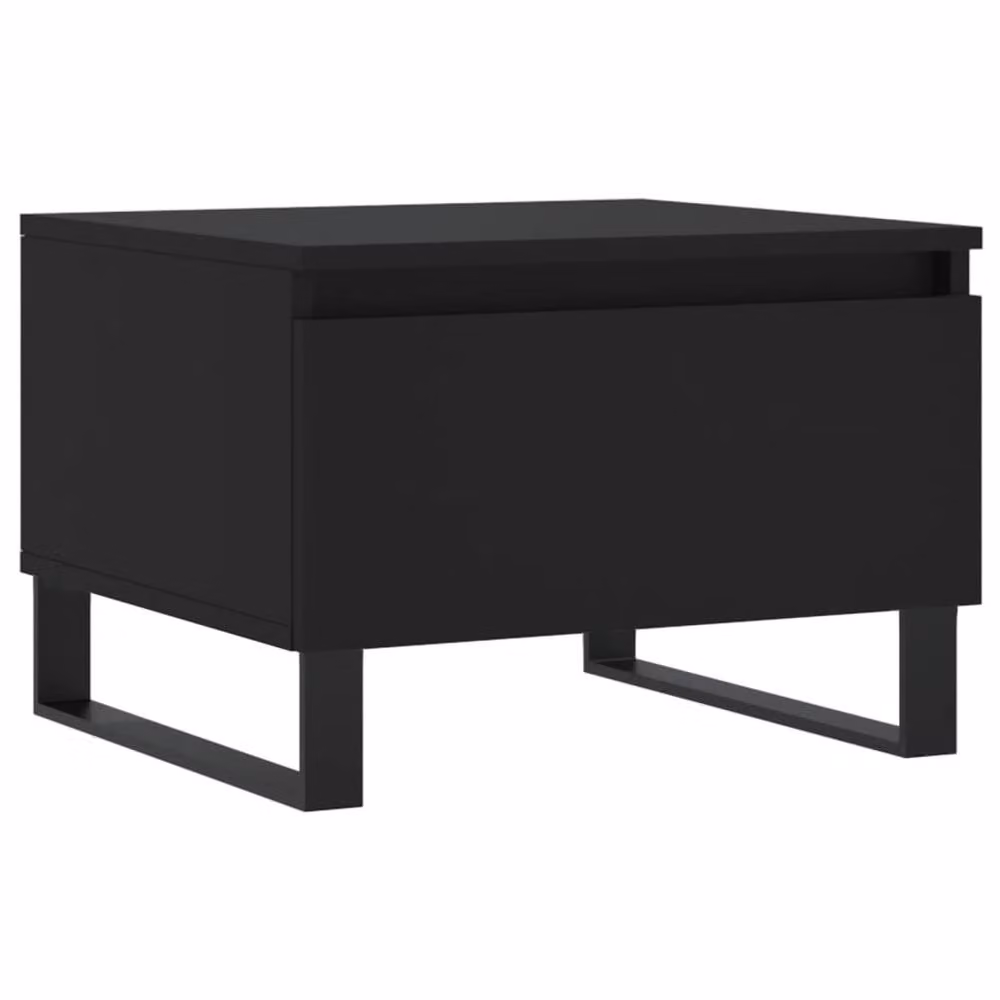 Berkfield Home Modern Nested Coffee Tables, Set of 2, Black, W/D/H: 50 x 46 x 35 cm – 3