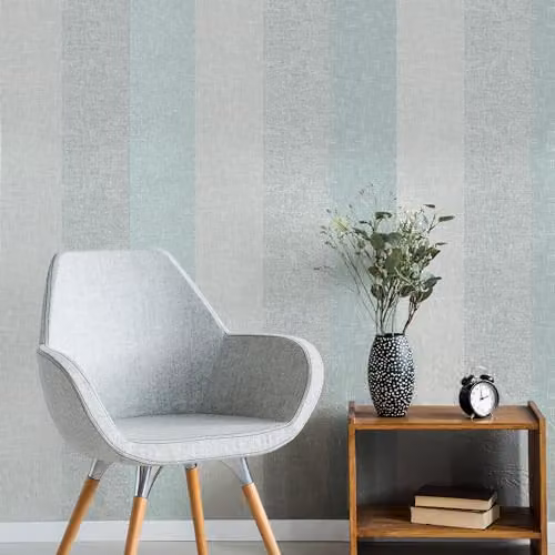 Superfresco Meadow Stripe Blue and Neutral Striped Abstract Wallpaper – 2