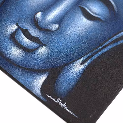 Beespoke Gifts Blue Buddha Canvas Painting – 2