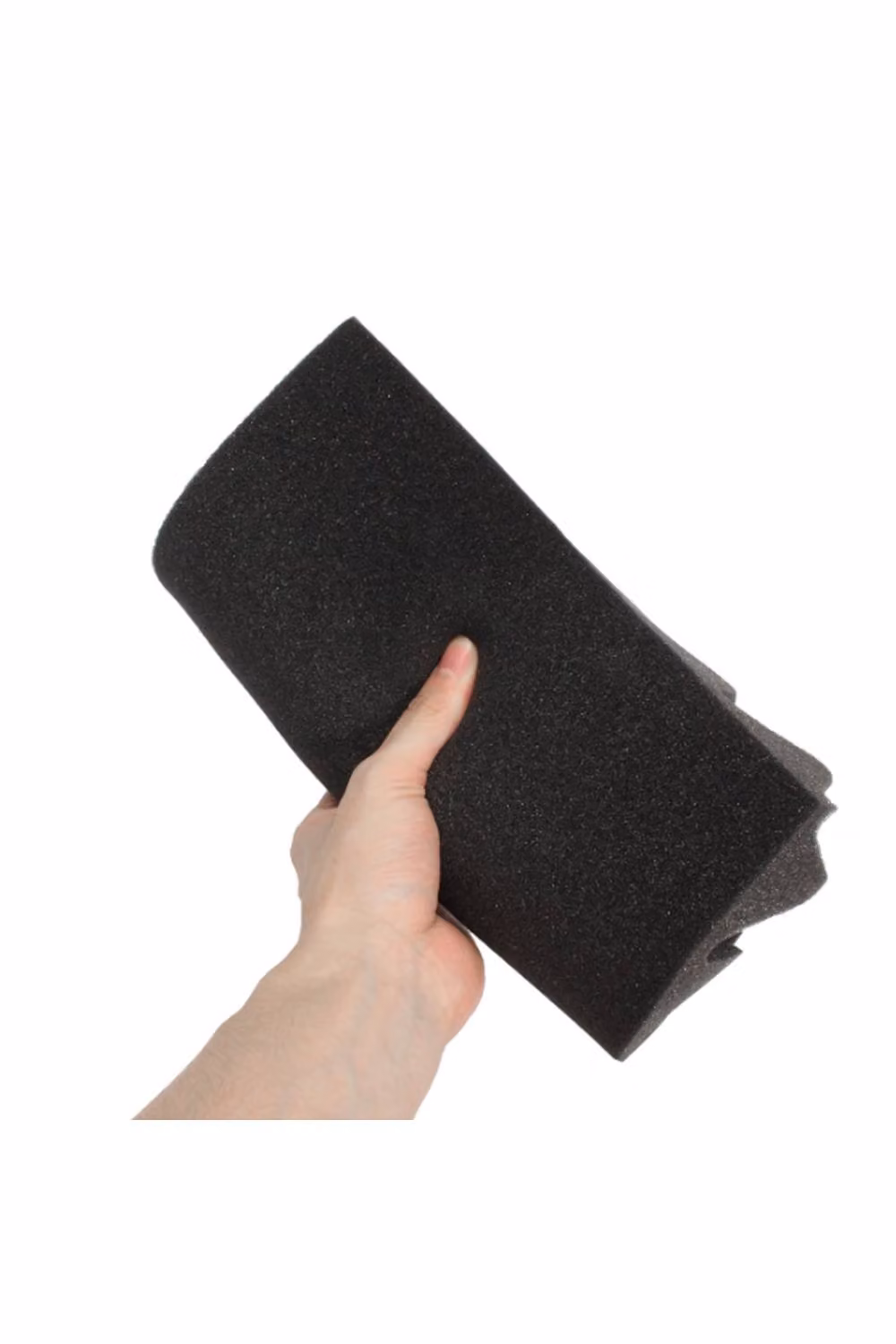 Living and Home 12-Piece Black Wave Shape Acoustic Foam Panels, High-Density Flame-Retardant Polyurethane, 30 x 30 cm – 6