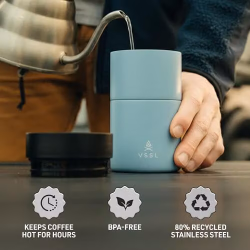 VSSL Nest Pour Over Coffee Set with 10 oz Double Walled Mug in Everglade Green – 4