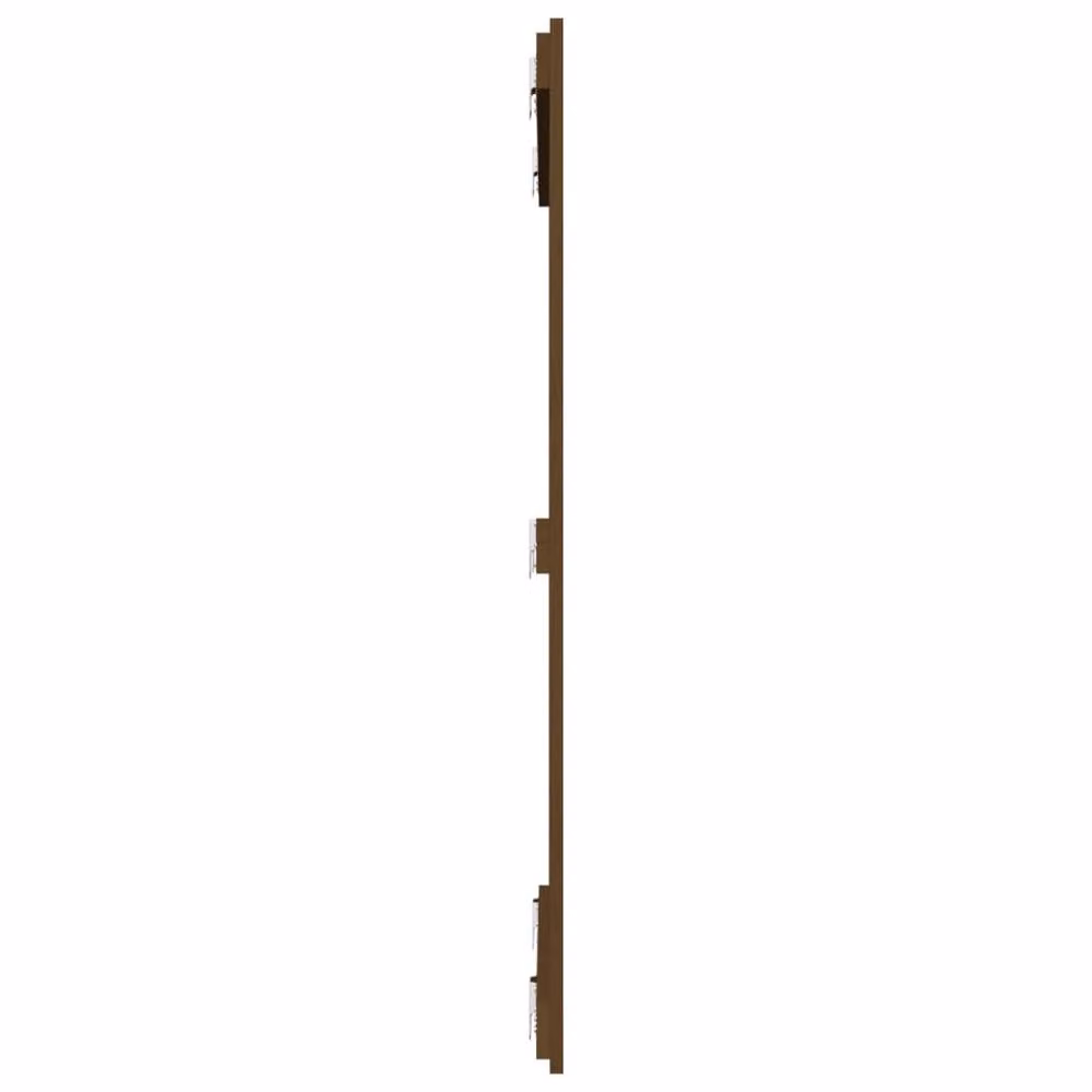 Berkfield Home Solid Wood Pine Wall Headboard, Honey Brown, W: 110 cm, H: 95.5 cm, D: 3 cm – 3