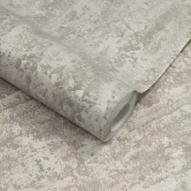 Grandeco Abstract Wallpaper in Neutral Taupe, Beige, Blue and Grey