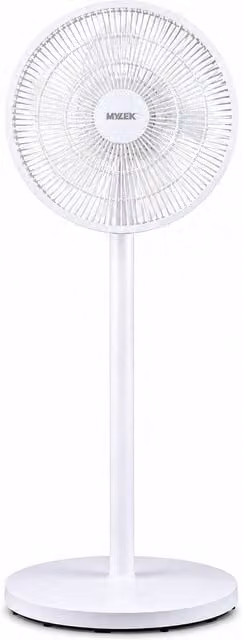 MYLEK White Adjustable Pedestal Fan with Oscillation Function