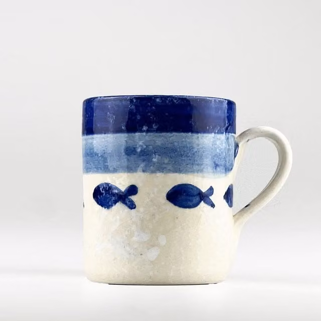 Selbrae House Ceramic Mug in Blue – 1