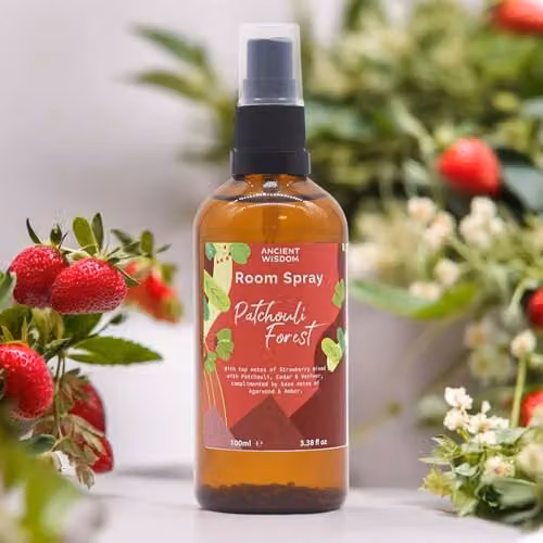 Ancient Wisdom Summer Room Sprays Collection Patchouli Forest in Amber Brown – 2