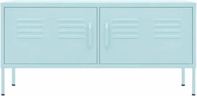 Berkfield Home Mint Steel TV Cabinet W/D/H: 105 x 35 x 50 cm