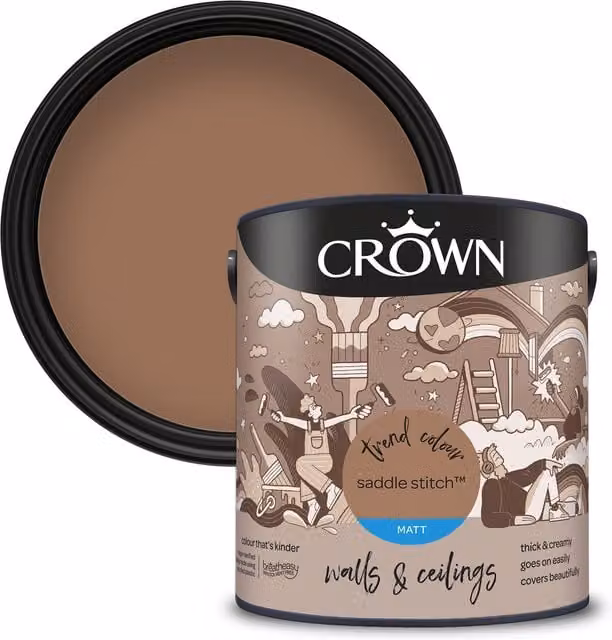 Crown Ochre Matt Emulsion Paint 2.5 l