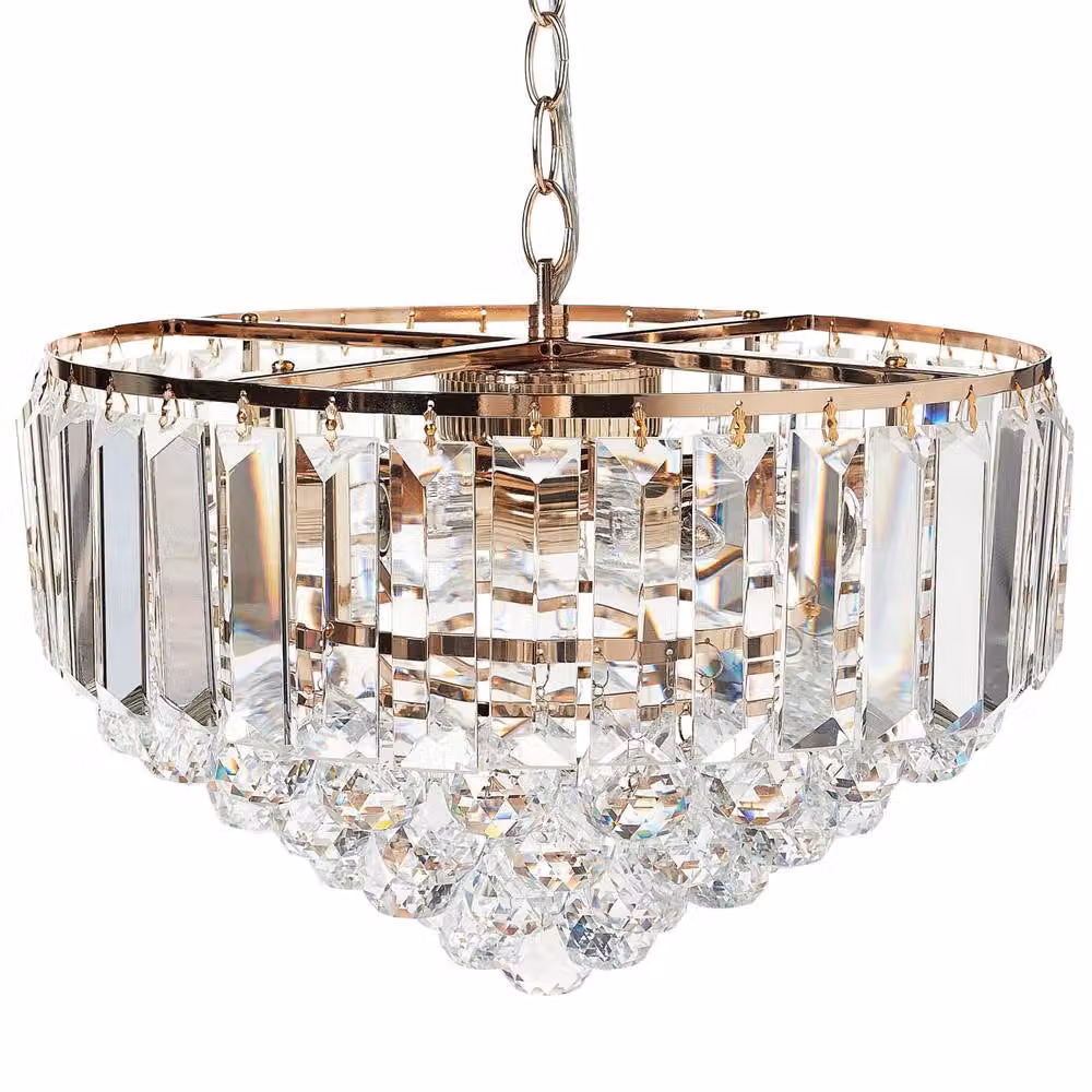 Wyld and Coco Gold Crystal Chandelier Pendant, Diameter: 40 cm – 2