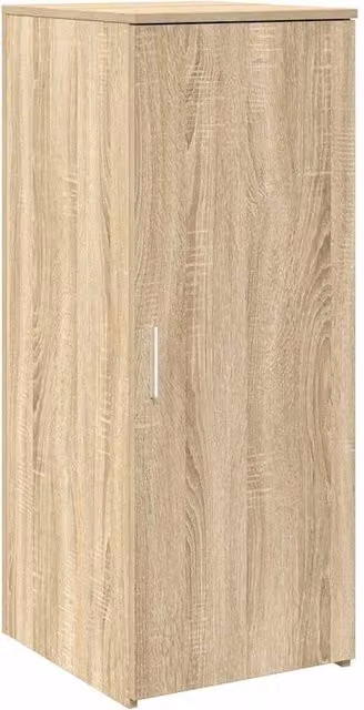 Berkfield Home Wall Mounted Storage Cabinet in Beige Oak, W/D/H: 40 x 45 x 103.5 cm – 1