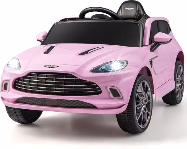 Costway Kids Licensed Aston Martin DBX Electric Ride On Car with Remote Control, Pink