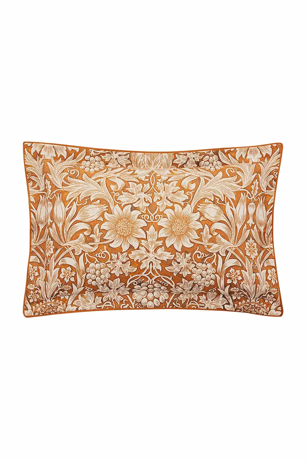 Morris & Co Sunflower Organic Cotton Percale Duvet Cover and Pillowcase Set in Beige and Yellow, W: 180 cm, H: 200 cm – 3
