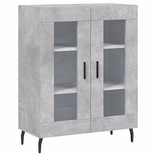 vidaXL Modern Sideboard in Grey, W/D/H: 69.5 x 34.0 x 90.0 cm – 1
