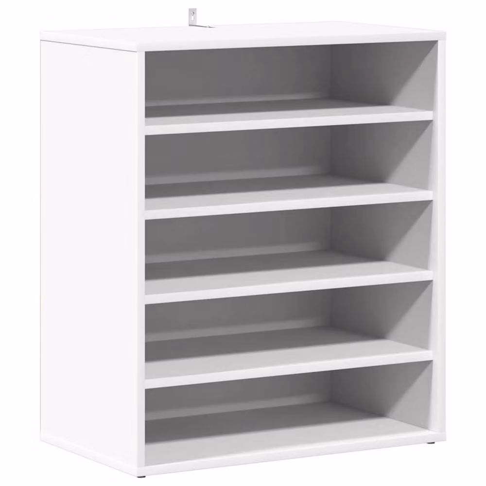 Berkfield Home White Minimalist Shoe Cabinet with Internal Shelves, W/D/H: 60 x 35 x 70 cm – 2