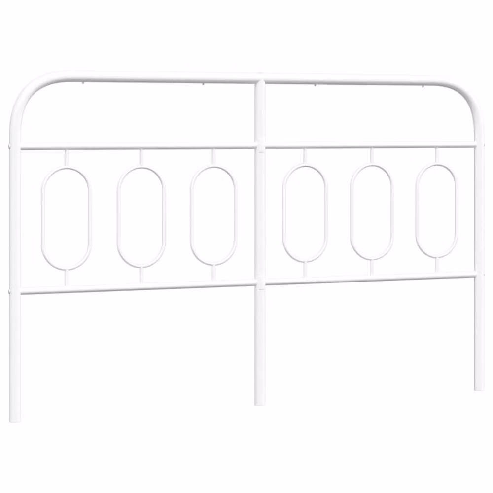 Berkfield Home Metal Headboard in White – 2