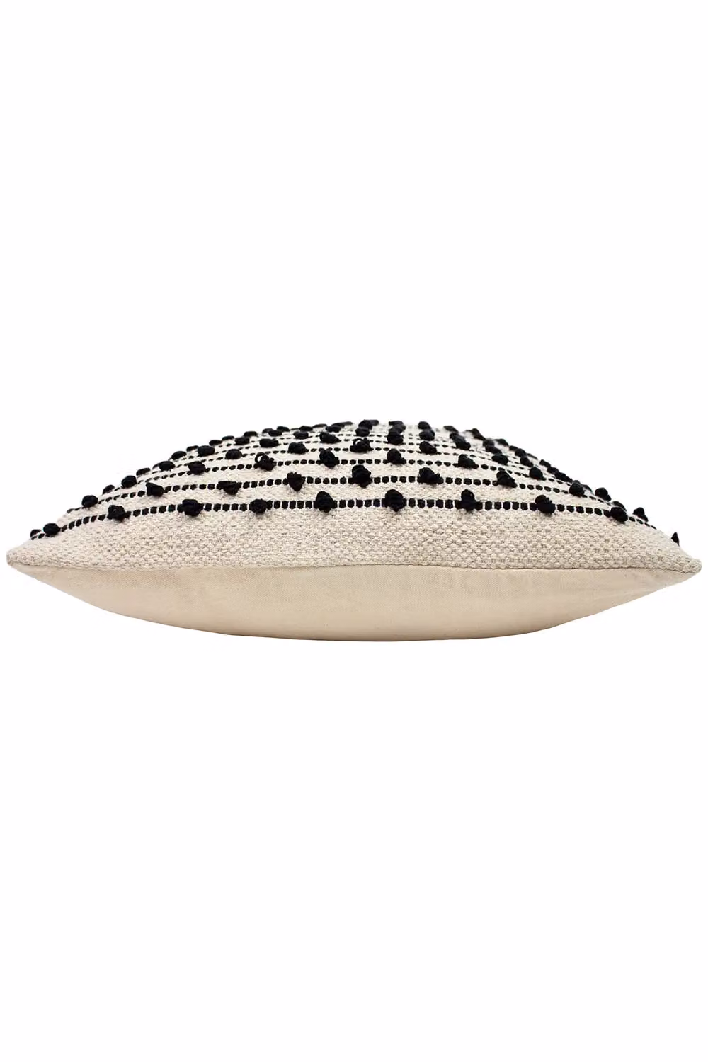 Mossa Square Cotton Cushion in Black and Beige, W/D/H: 45 x 45 x 45 cm – 2