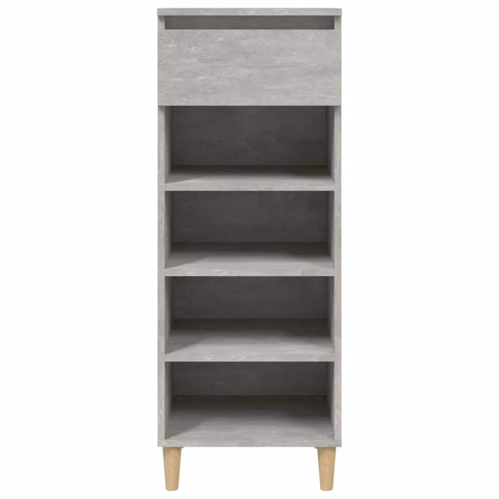Berkfield Home Modern Shoe Cabinet in Concrete Grey, W/D/H: 40 x 36 x 105 cm – 3