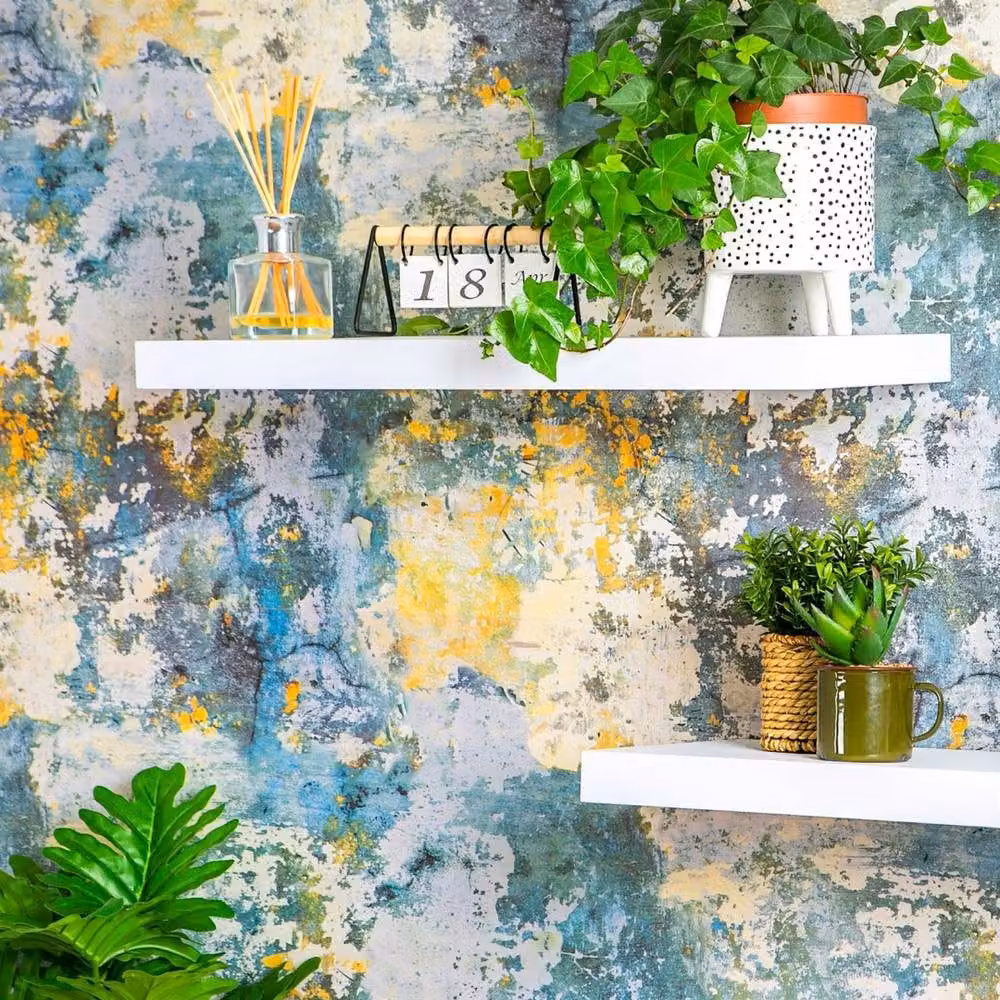 Havendro White Wooden Floating Wall Shelf, Width: 60 cm – 2