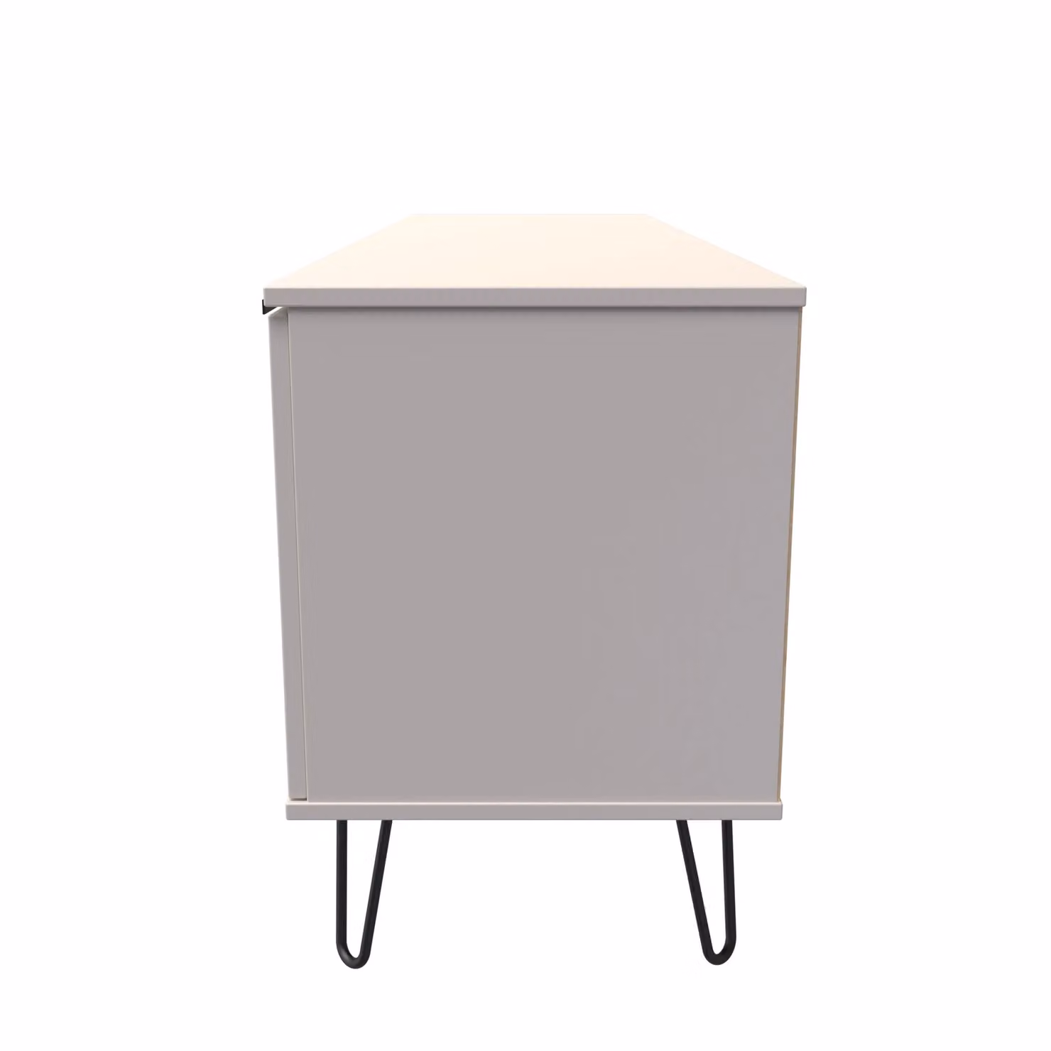 Ready Assembled 2 U Fuji Wide TV Unit with 2 Doors and 1 Drawer in Beige Matt – 2