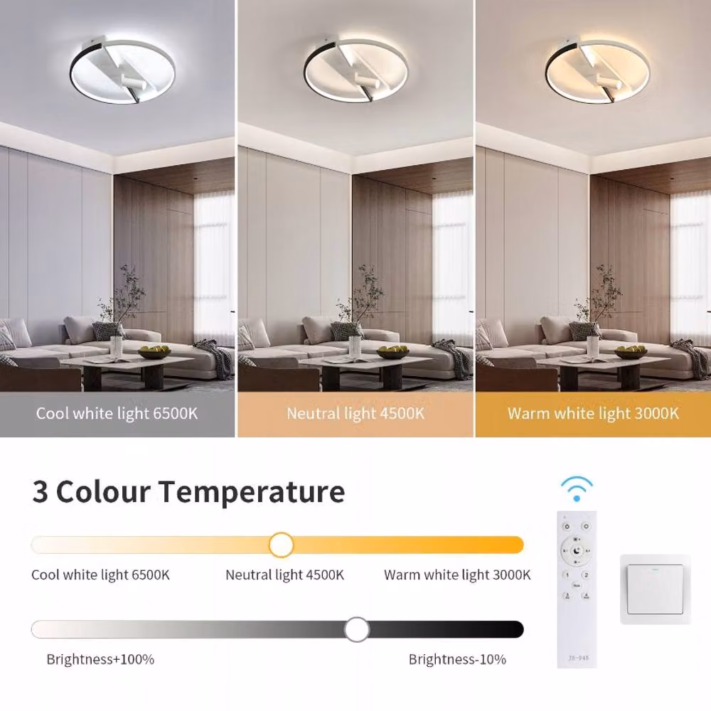 COMELY Dimmable LED Ceiling Light, 42W, White, Diameter: 48 cm – 2