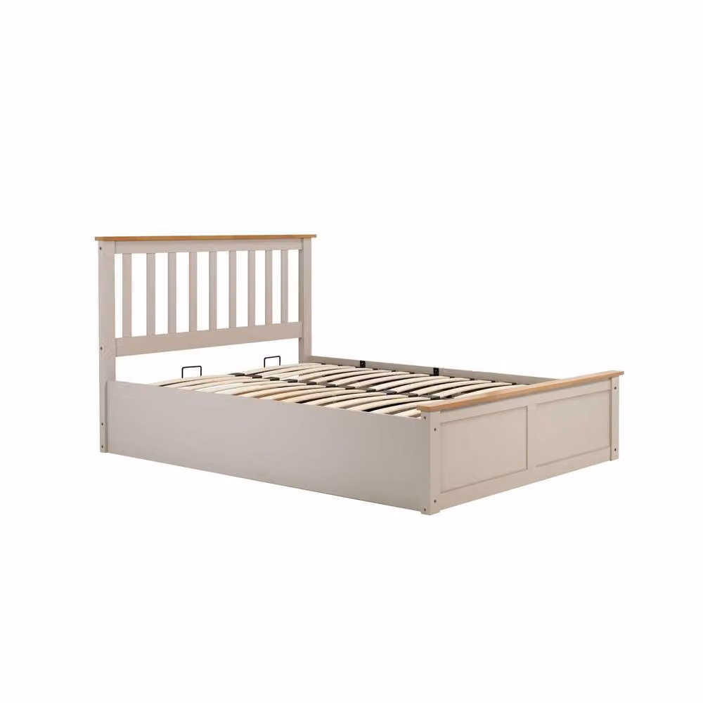 Birlea Phoenix Ottoman Storage Bed Frame in Grey, King Size (W/D/H: 180 x 200 cm) – 5