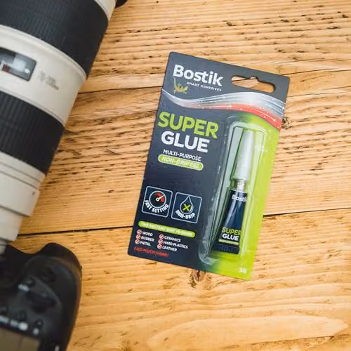 Bostik Super Glue Non-Drip Gel, 3g Transparent Cyanoacrylate Instant Bonding Adhesive – 3