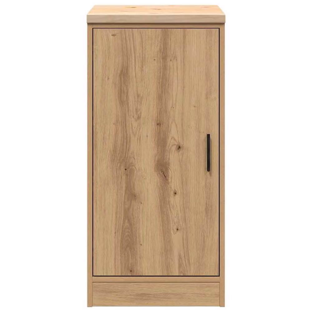 Berkfield Home Artisan Oak Garage Storage Cabinet in Brown, Solid Wood Pine with Hinged Doors, W/D/H: 40 x 51 x 85 cm – 2