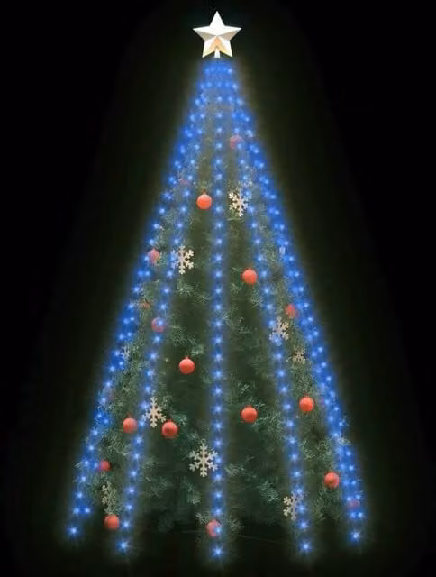Berkfield Home Blue Christmas Tree Net Lights with 300 LEDs, 300 cm – 1