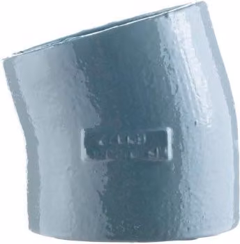 Halifax Cast Iron Drainage Short Radius 15 Degree Bend, 100mm, Grey