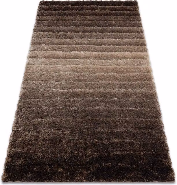 RugsX Flim Brown Modern Rectangular Polyester Rug, W: 120 cm, L: 160 cm
