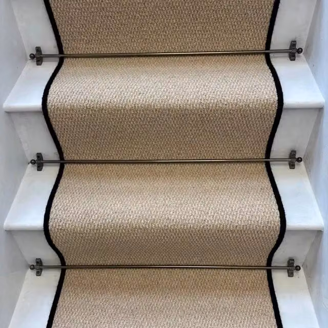 RainbowHome Kalahari Caramel Stair Runner Loop Pile in Camel, W: 50 cm, L: 600 cm