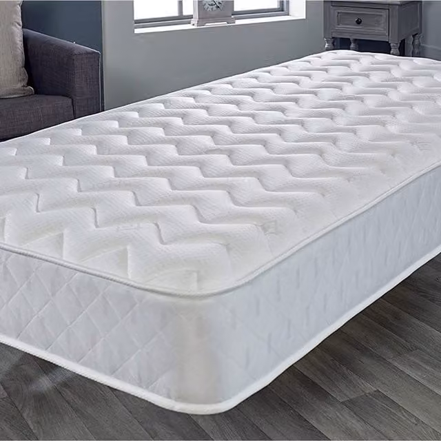 Starlight Beds Eco Filling Foam Free Hybrid Spring Mattress, White, W: 180 cm, D: 200 cm