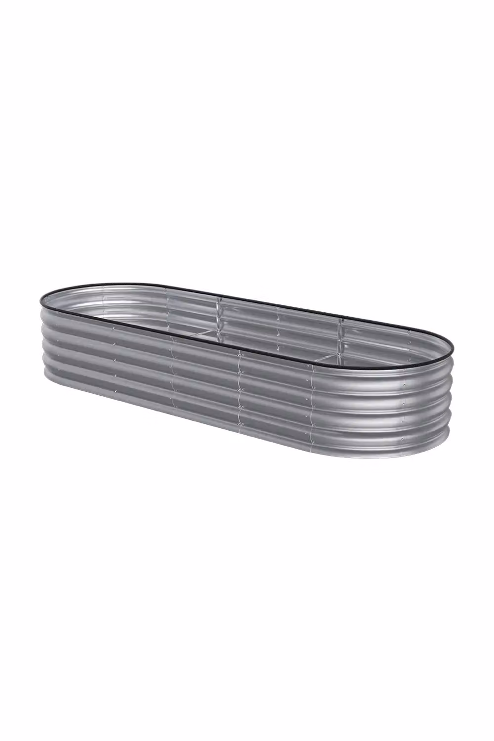 Living and Home Galvanised Steel Raised Garden Bed in Silver, W/D/H: 80 x 42 x 80 cm – 4