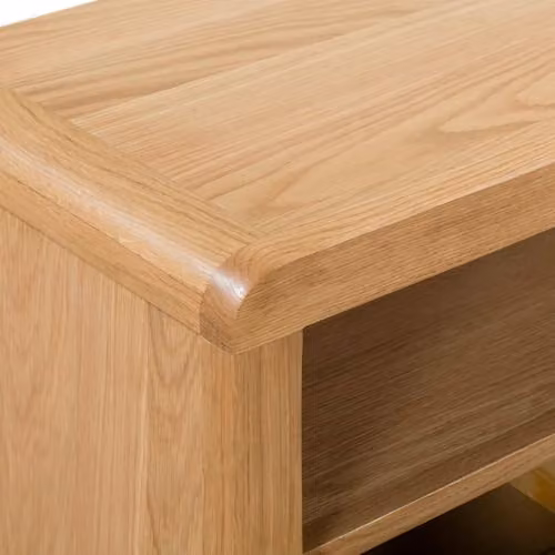 Julian Bowen Curve Retro Oak TV Unit, Brown, W/D/H: 115 x 40 x 50 cm – 3