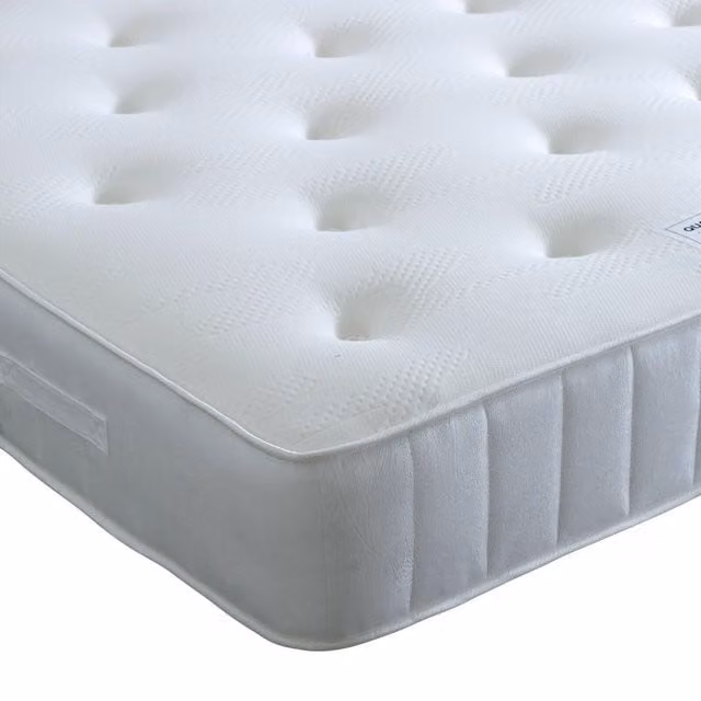 Bedmaster Quartz Hybrid Pocket Sprung Memory Foam Mattress in White, W/D/H: 120 x 200 x 25 cm