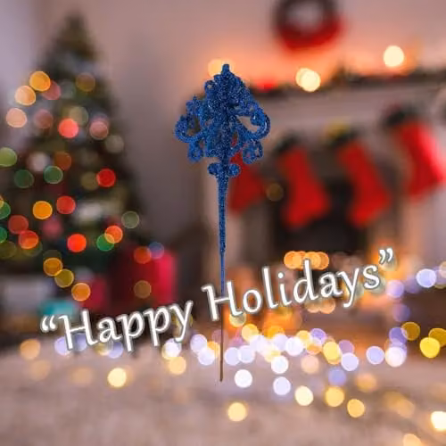 VFM e-Store Blue Christmas Pendant Lamp Spray Decoration, H 48 cm x W 14 cm – 3