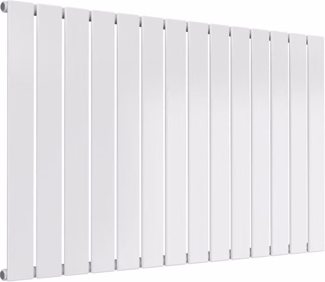 Bathroom Kingdom Flat White Single Flat Panel Horizontal Steel Radiator W: 1032 mm, H: 600 mm