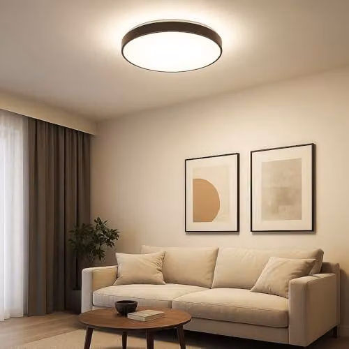 Globo Lighting LED Sphere Ceiling Light in Anthracite and White, Diameter: 48 cm – 3