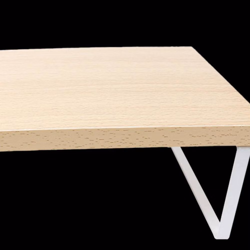 PAWNORA White Wood Monitor Stand Riser Desktop Screen Holder Shelf, Width: 50 cm – 2