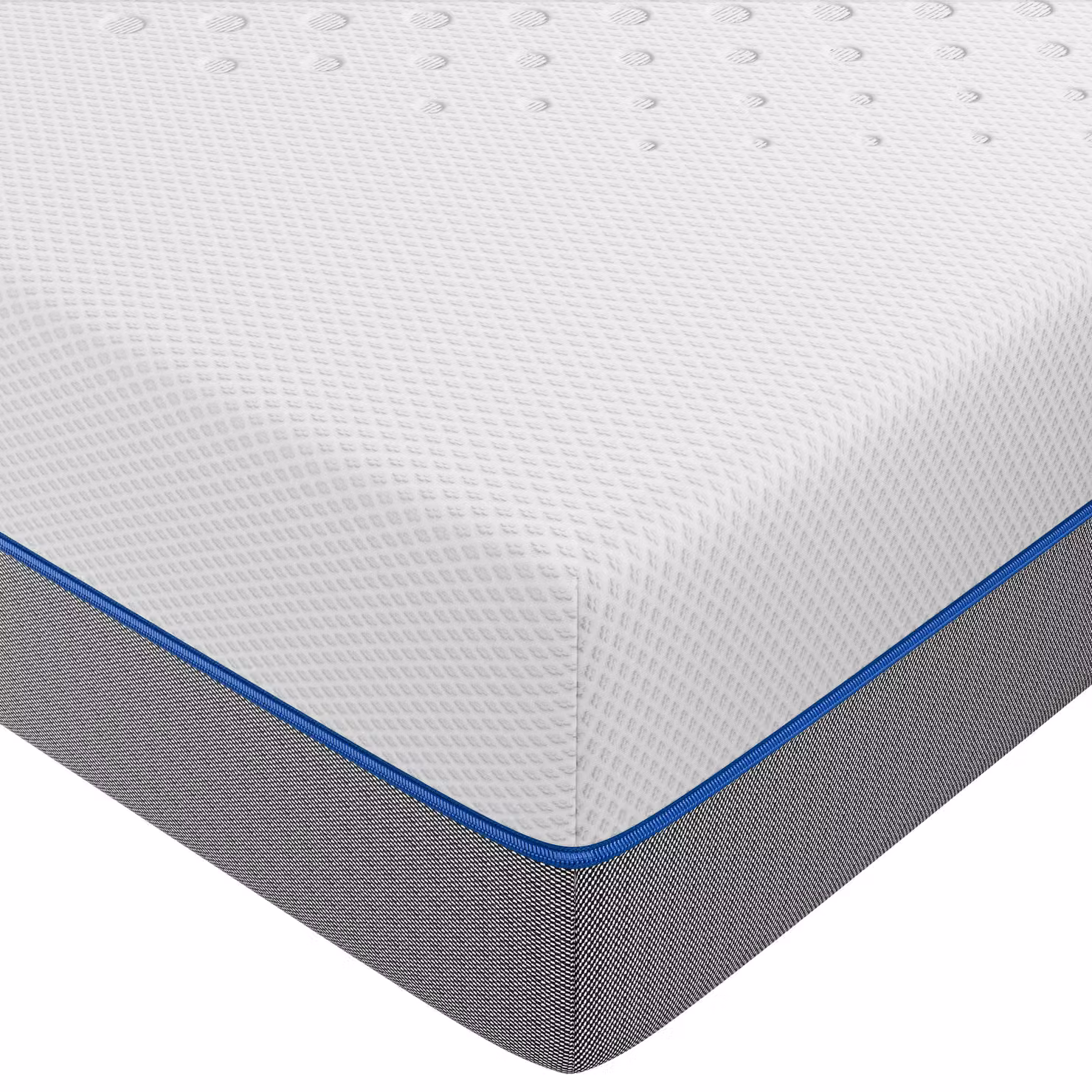 White Cool Gel Memory Foam Hybrid Mattress with Removable Cover, Soft, 18 cm Depth, 4ft6 Double
