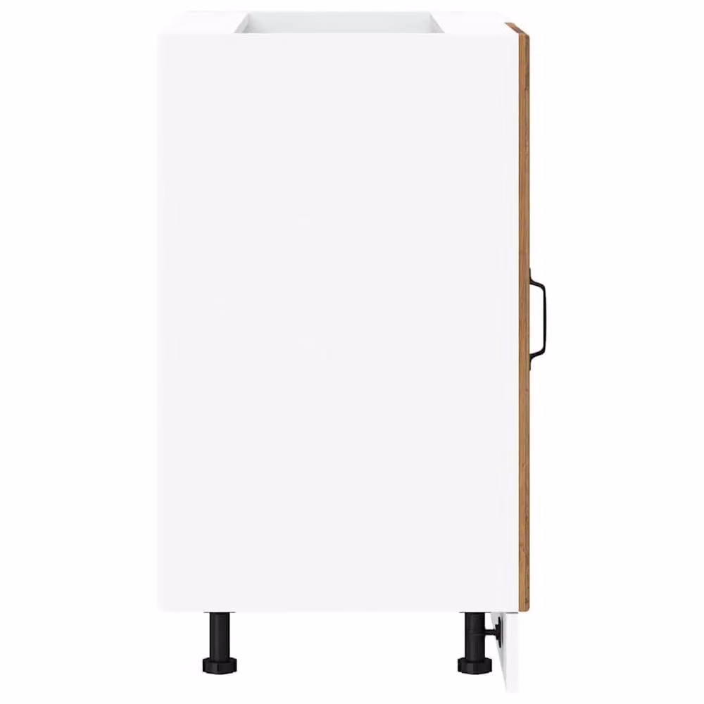 Berkfield Home Porto Old Wood Kitchen Base Cabinet in Brown, W/D/H: 81.5 x 46.0 x 86.0 cm – 2