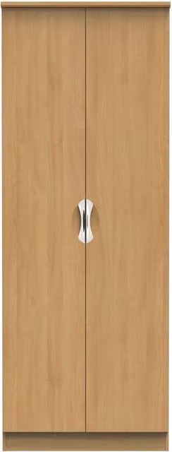 Ready Assembled 2 U Holborn Tall Double Hanging Wardrobe in Brown – 1