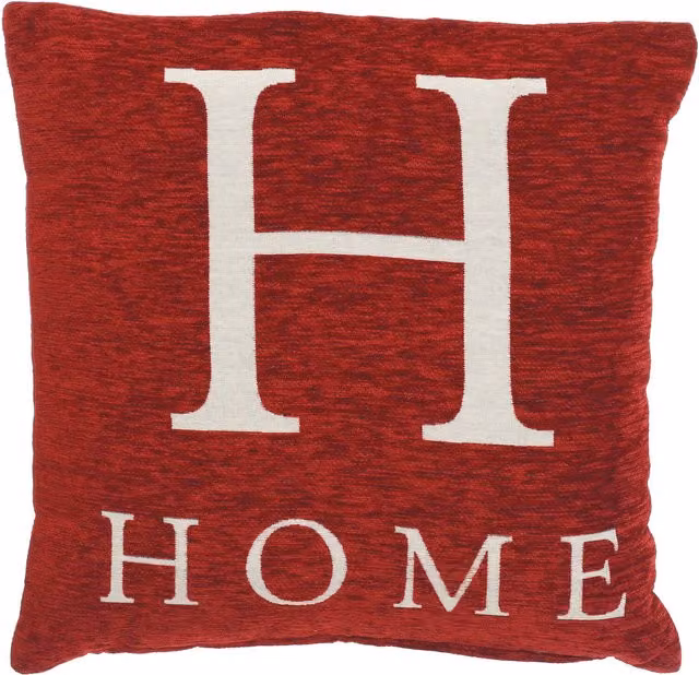 Orsina Home Red Chenille Square Cushion – 1