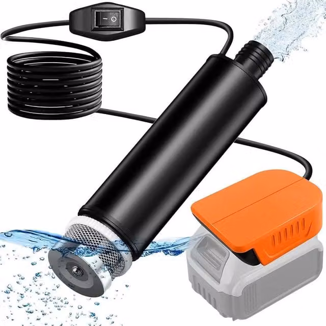 SPETLEK 120W Cordless Utility Sump Pump for Oil and Water, Black