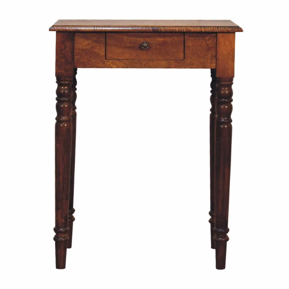 Wyld Haus Chantilly Mango Wood Writing Desk in Brown – 2