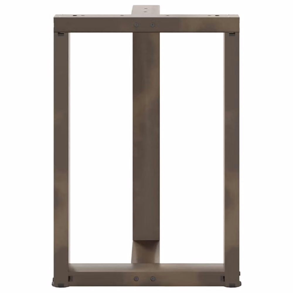 Berkfield Home Modern T-Shaped Dining Table Legs, 2 Pieces, Dark Grey Steel, W: 50 cm, D: 35 cm, H: 72.5 in – 4
