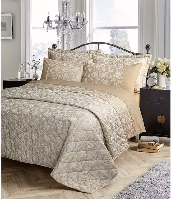 NewEdgeBlinds Gold and Yellow Jacquard Duvet Set, W/H: 180 x 200 cm