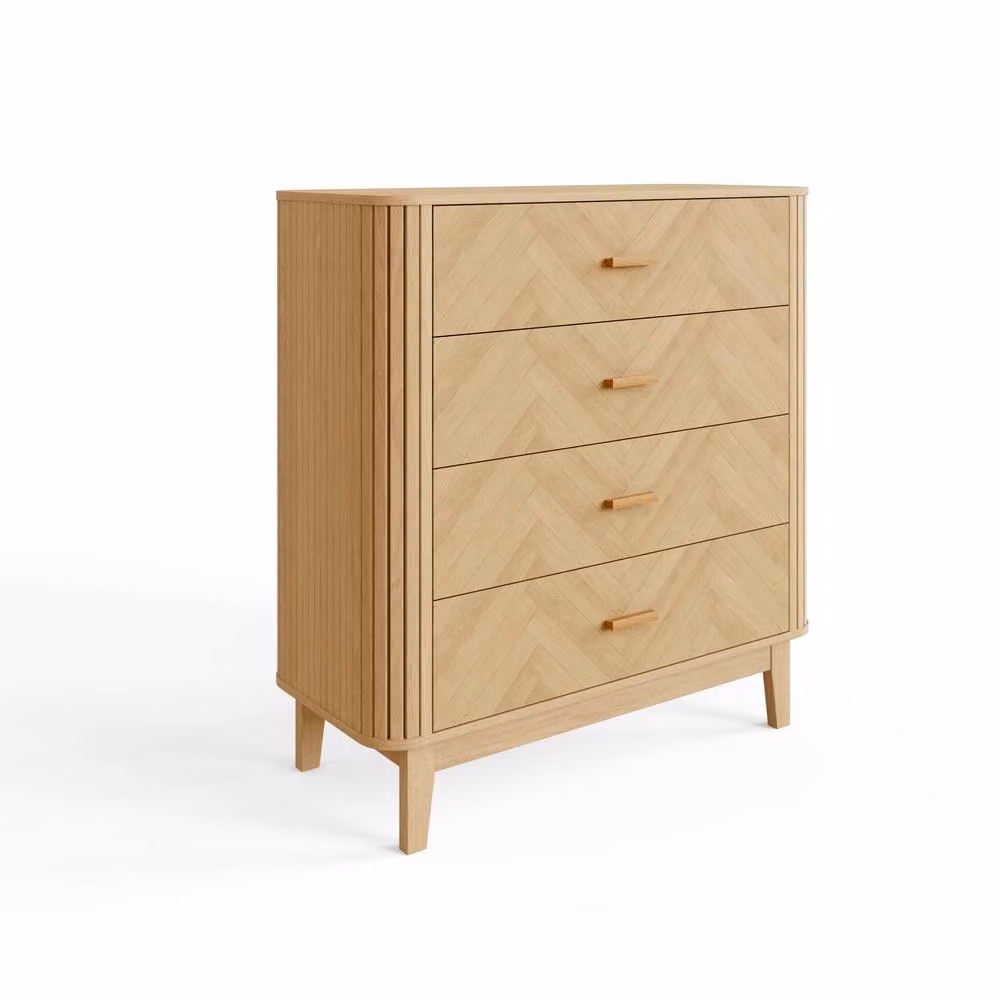GFW Axel 4 Drawer Chest in Brown Wood – 2
