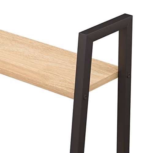 vidaXL 4-Tier Industrial Standing Shelf in Brown and Black, W/D/H: 56 x 35 x 140 cm – 3