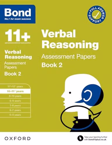 Oxford University Press Bond 11+ Verbal Reasoning Assessment Papers 10-11 Years Book 2 for 11+ GL Assessment and Entrance Exams